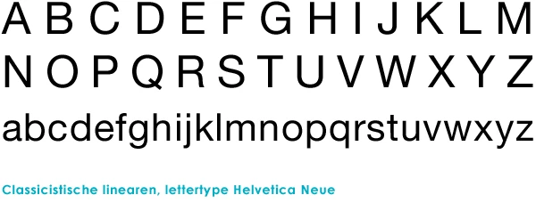 Lettertypes Classicistische Linearen